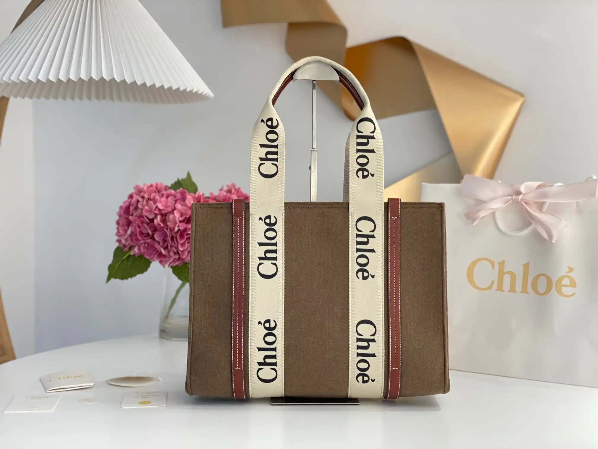 Hyperpeter CHLOÉ medium woody tote bag 0127