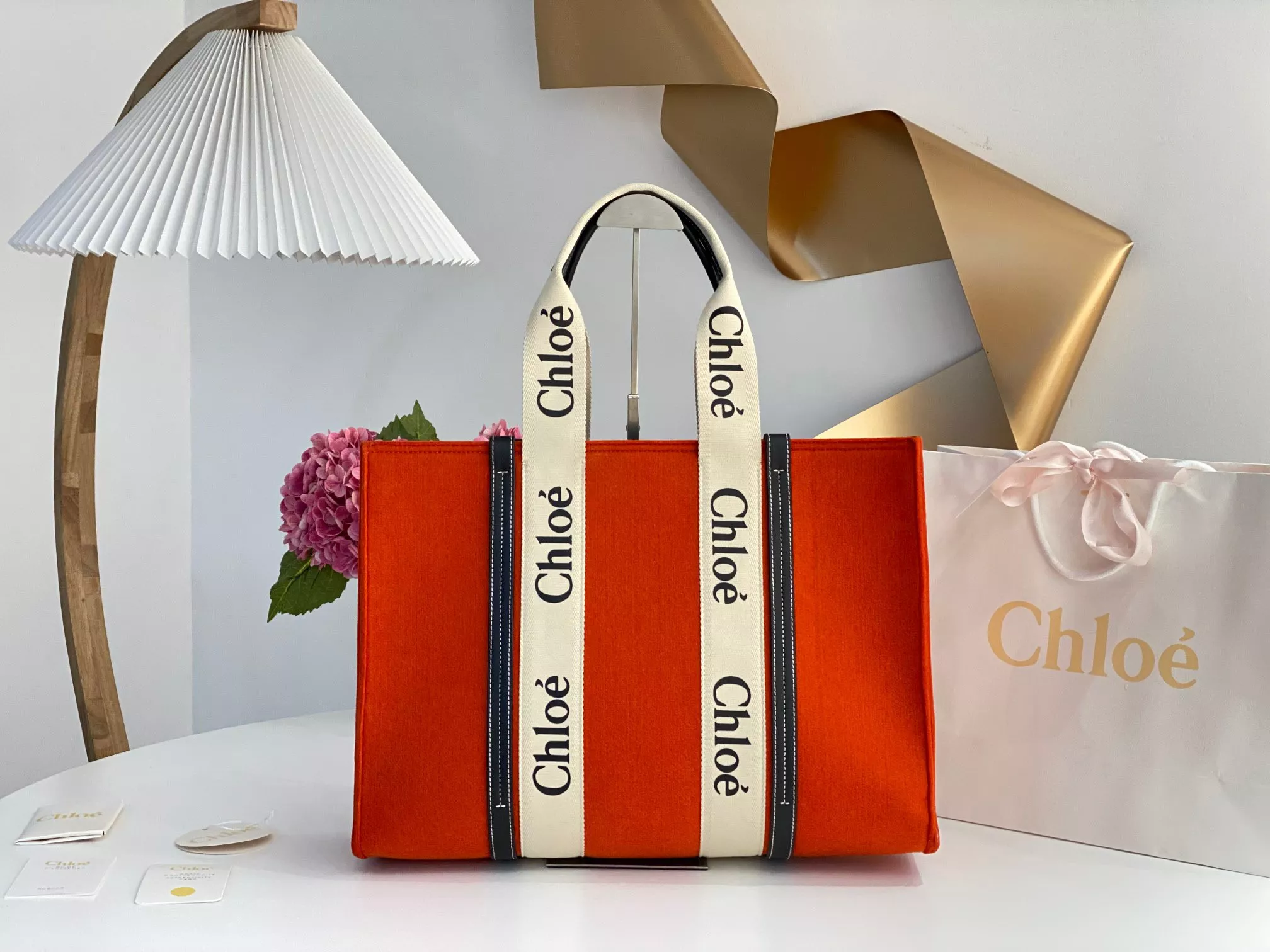 CHLOÉ large woody tote bag 0117