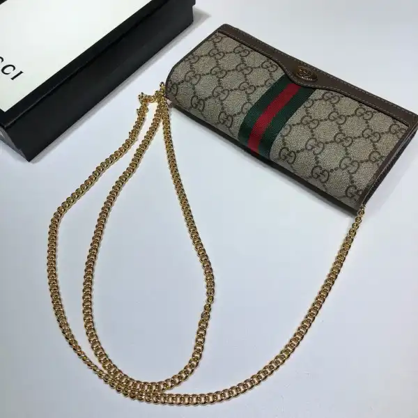 Hyperpeter GUCCI Ophidia GG chain wallet 0124