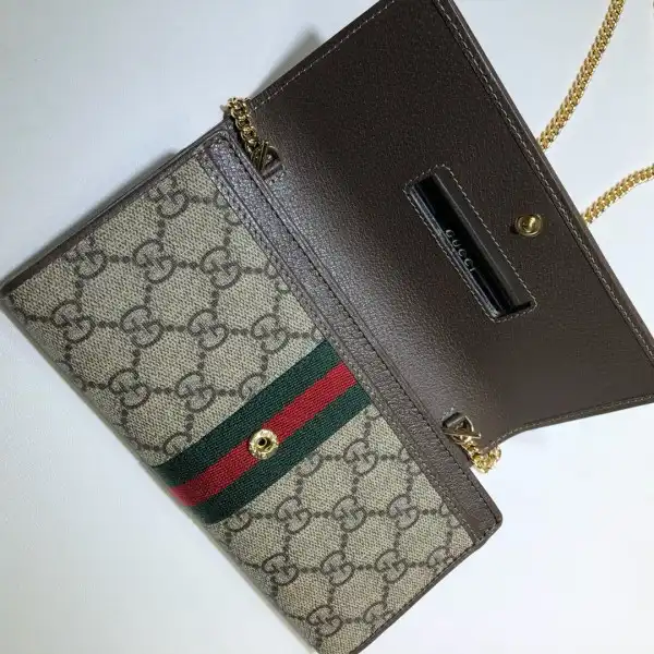 Hyperpeter GUCCI Ophidia GG chain wallet 0124