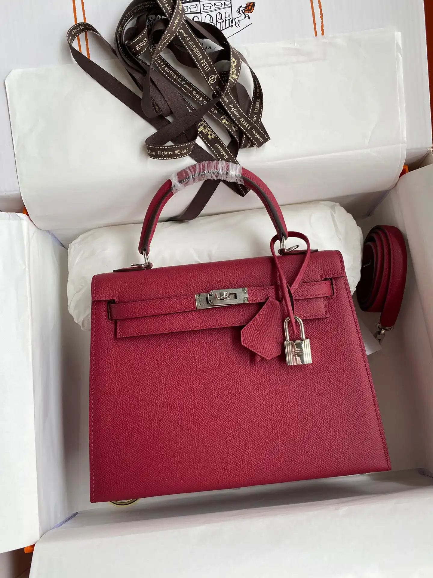 HERMES KELLY  ALL HANDMADE 25CM 0122