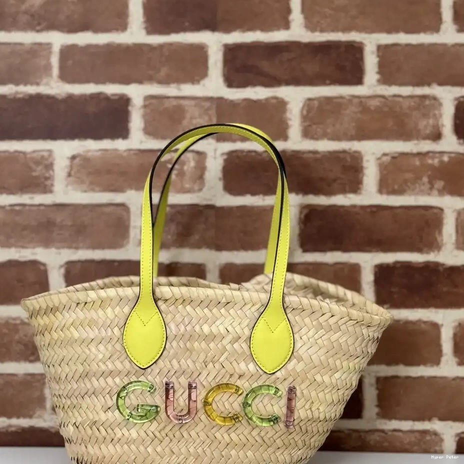 Hyperpeter TOTE GUCCI LOGO GUCCI MINI STRAW WITH 0218