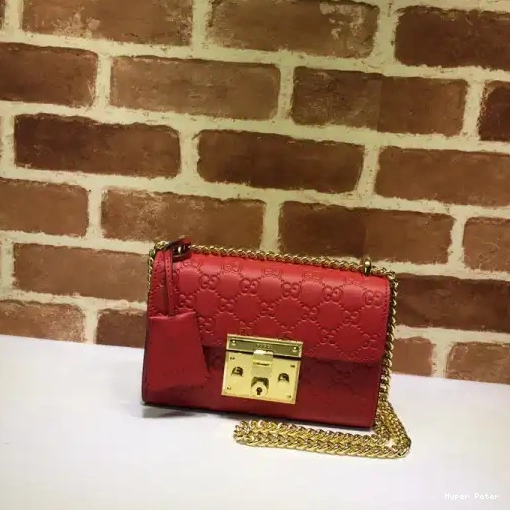 Hyper Peter shoulder GUCCI bag Gucci small Signature Padlock 0221