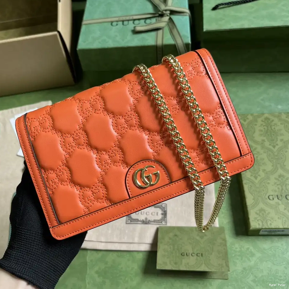 Hyperpeter WALLET CHAIN MATELASSÉ GG GUCCI 0219