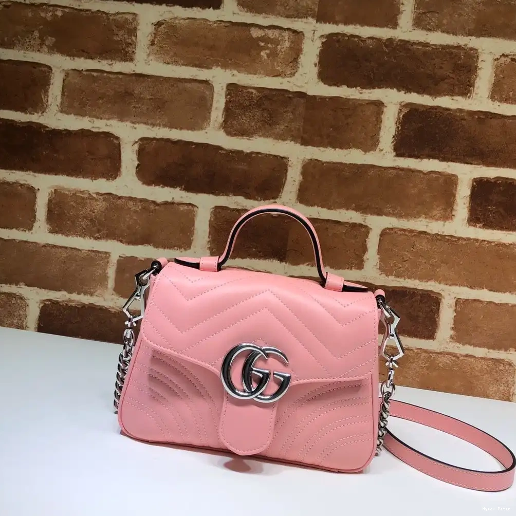 Hyper Peter top handle GG mini Marmont GUCCI bag 0207