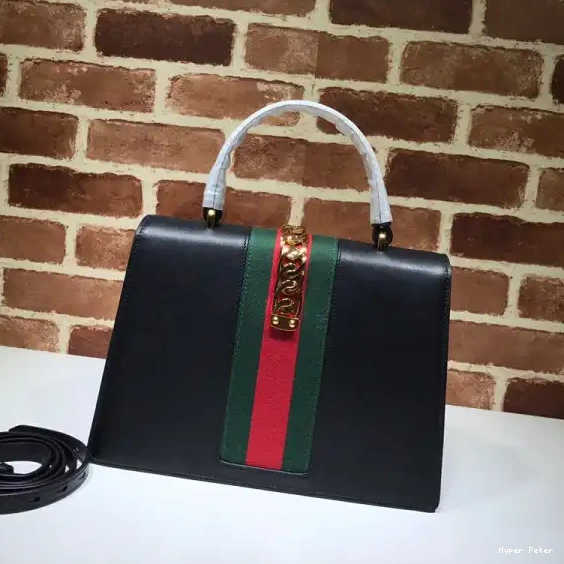 Hyperpeter medium Gucci handle Sylvie bag top 0222