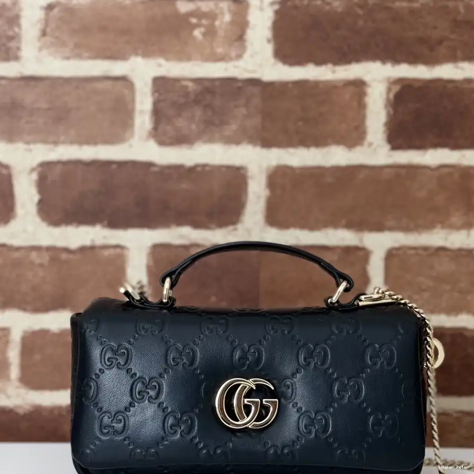 Hyperpeter GUCCI top bag-21*12.5*4.5CM GG Milano mini handle 0218