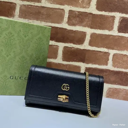 Hyper Peter with Diana bamboo Gucci chain wallet 0214