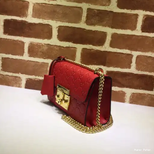 Hyper Peter shoulder GUCCI bag Gucci small Signature Padlock 0221