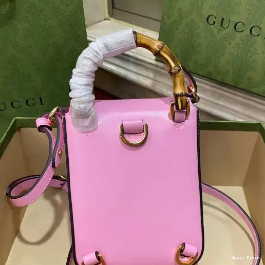 Hyperpeter handbag Bamboo Gucci mini 0218