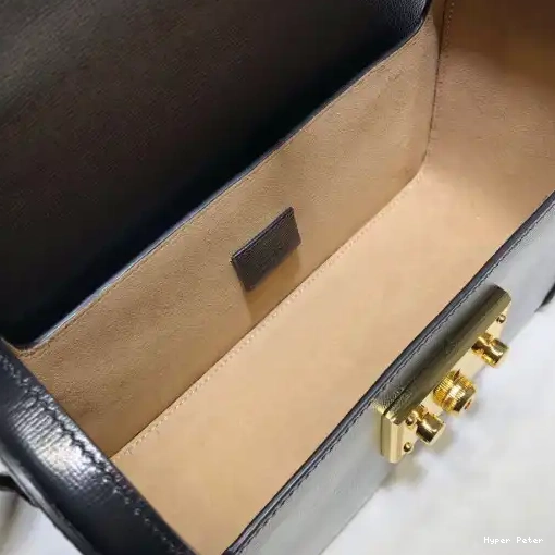 Hyper Peter shoulder bag GG GUCCI bamboo small Padlock 0210