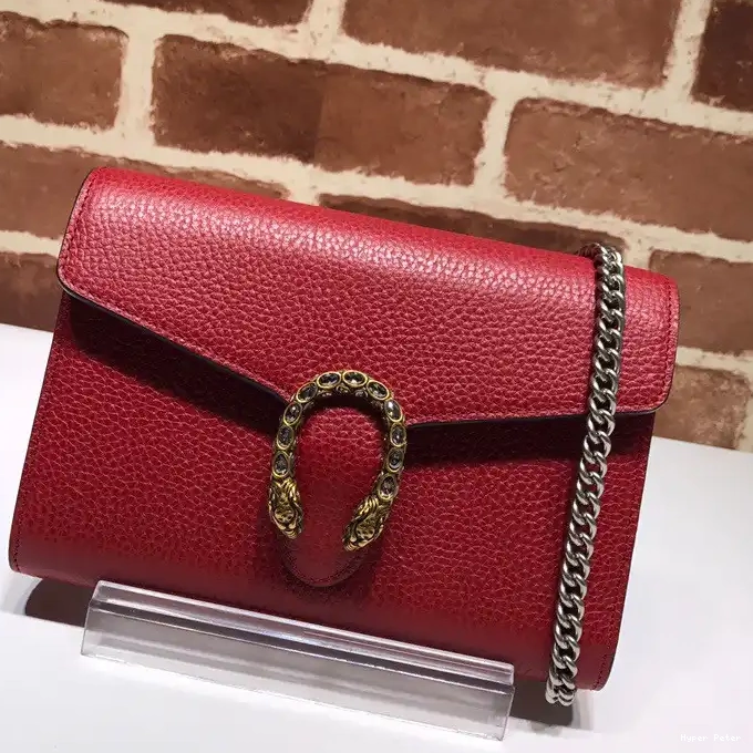 Hyper Peter chain leather mini Gucci Dionysus bag 0211