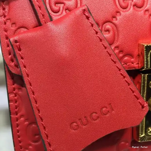 Hyper Peter shoulder GUCCI bag Gucci small Signature Padlock 0221