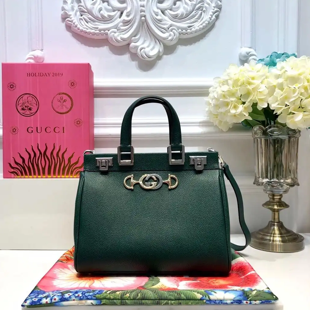 Hyperpeter handle leather grainy Zumi small bag Gucci top 0220