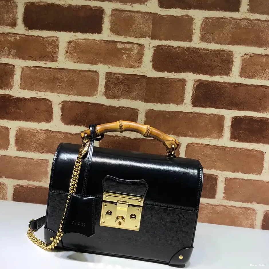 Hyper Peter shoulder bag GG GUCCI bamboo small Padlock 0210