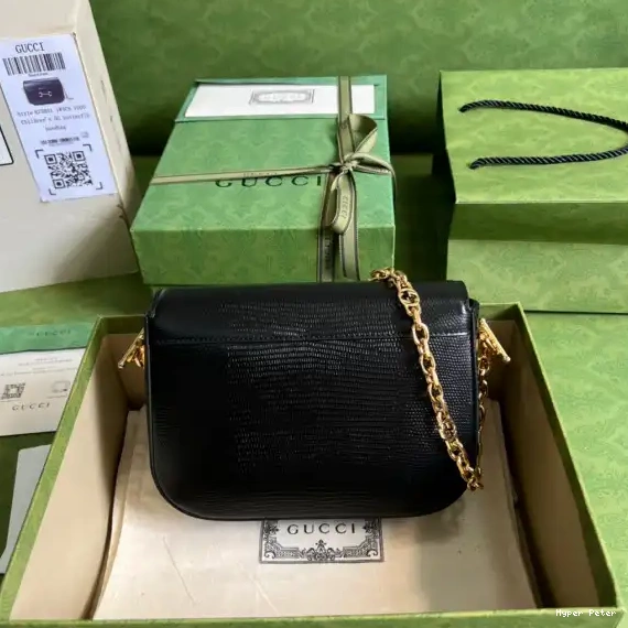 Hyper Peter bag Gucci lizard Horsebit mini 1955 0220