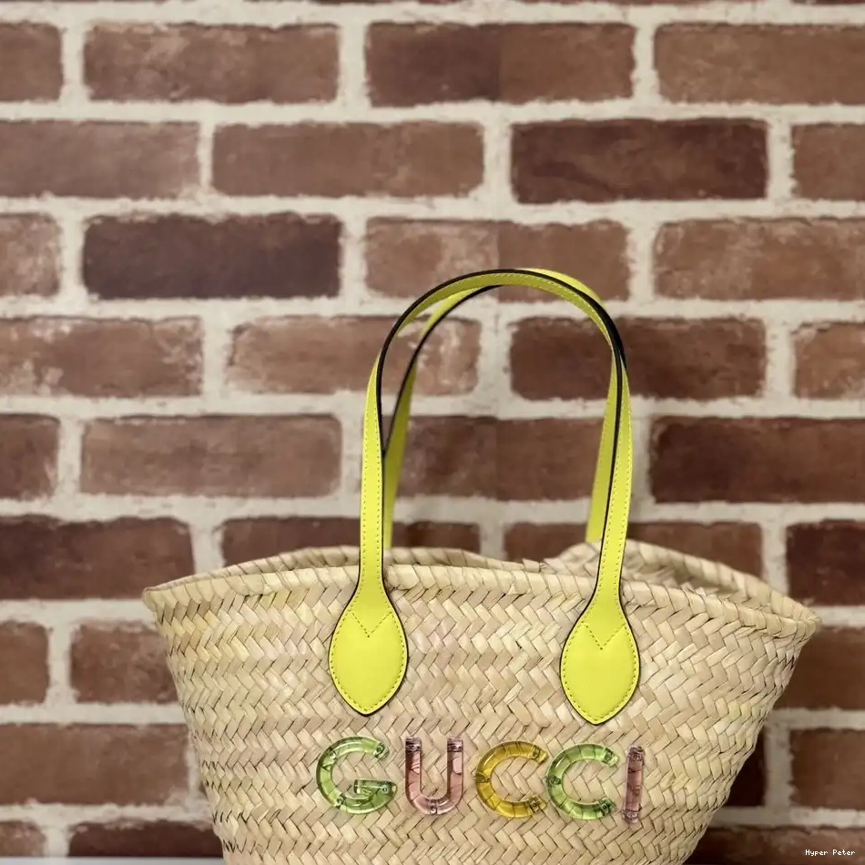 Hyperpeter LOGO GUCCI GUCCI MINI WITH TOTE STRAW 0211