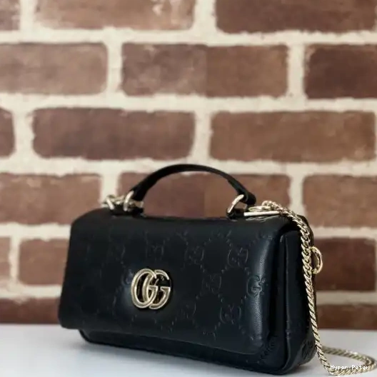 Hyperpeter GUCCI top bag-21*12.5*4.5CM GG Milano mini handle 0218