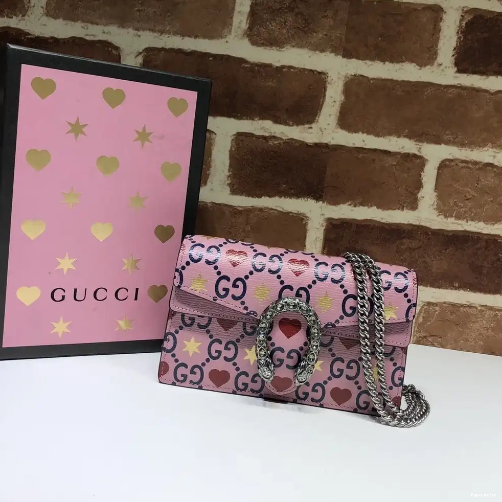 Hyperpeter Edition Limited GUCCI Day super leather Valentine's Dionysus mini bag 0212