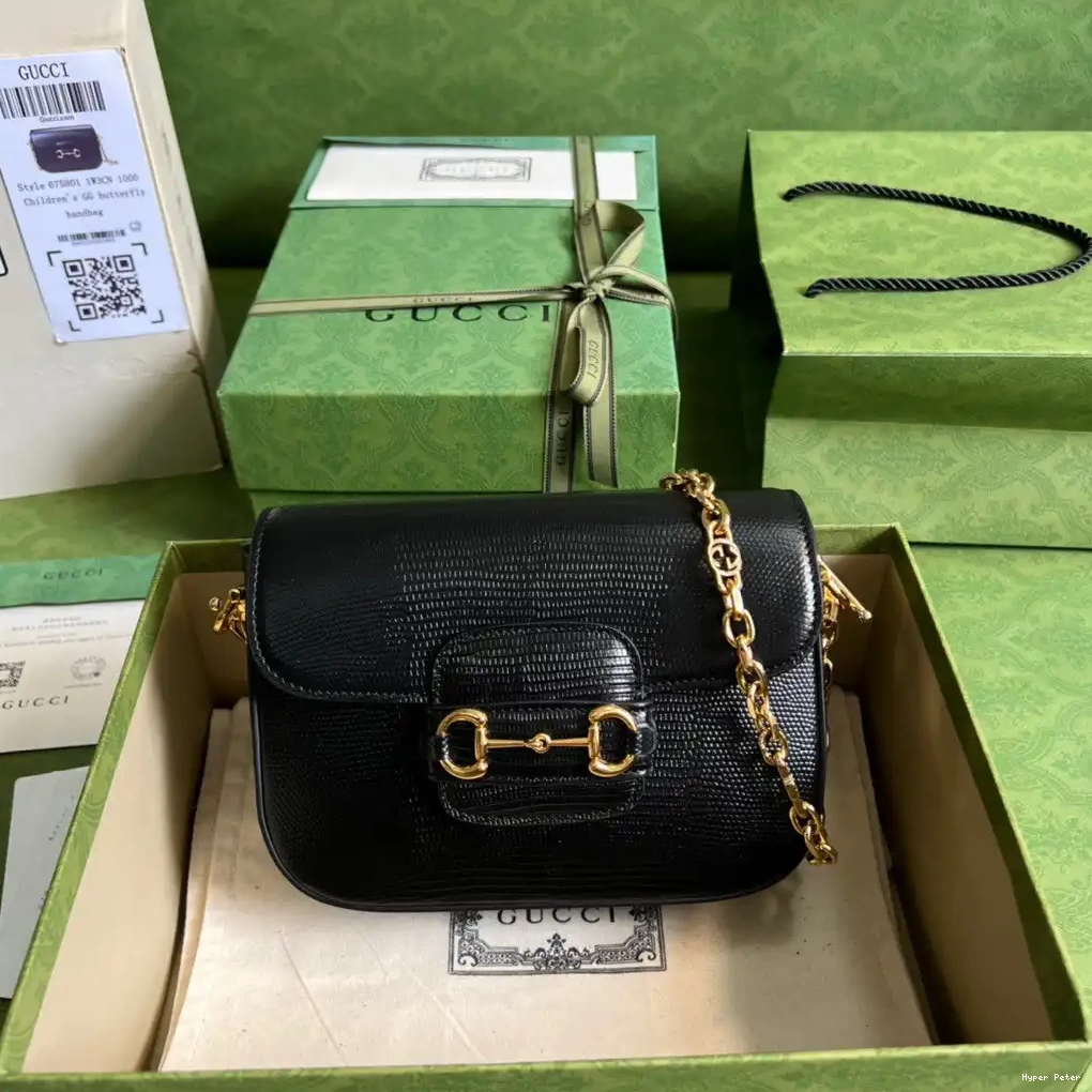 Hyper Peter bag Gucci lizard Horsebit mini 1955 0220