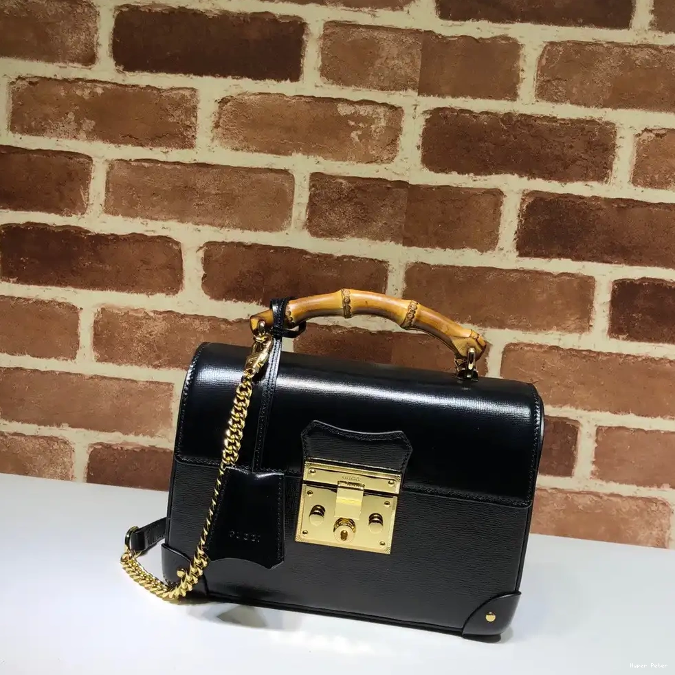 Hyper Peter shoulder bag GG GUCCI bamboo small Padlock 0210