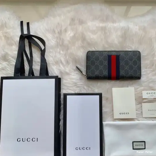 Hyper Peter WALLET ZIP GUCCI LEATHER AROUND 0211